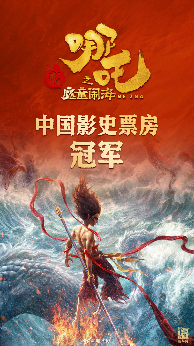  登頂！《哪吒2》打破中國影史最高票房紀錄