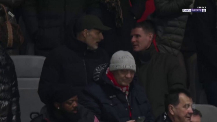  考察球員？英格蘭隊主帥圖赫爾現(xiàn)場觀看勒沃庫森vs拜仁比賽